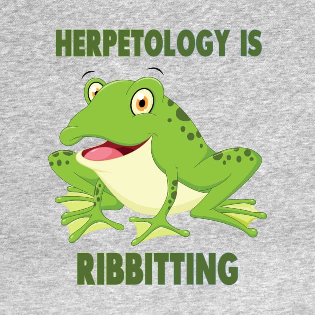 Herpetology is Ribbitting Frog Pun by CafePretzel